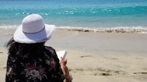 Lesen am Strand